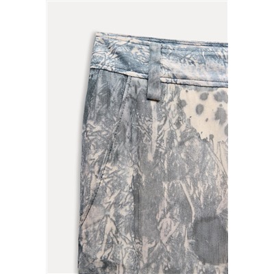 ZW COLLECTION PRINTED STRAIGHT-LEG TROUSERS