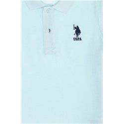 Erkek Çocuk Su Yeşili Basic Polo Yaka T-Shirt