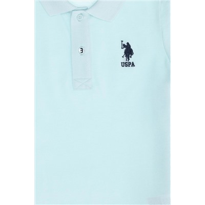 Erkek Çocuk Su Yeşili Basic Polo Yaka T-Shirt
