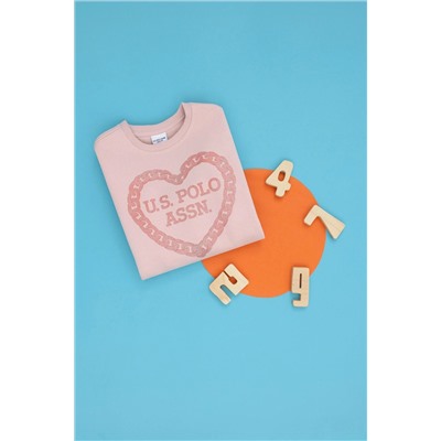 Kız Çocuk Toz Pembe Sweatshirt