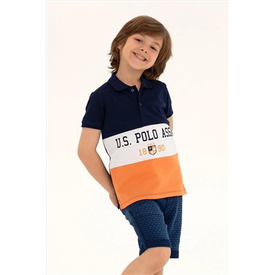 Erkek Çocuk Turuncu Polo Yaka Tişört