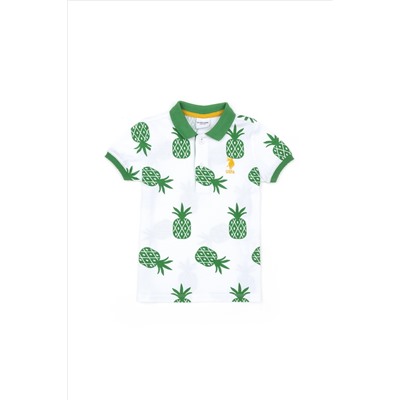Erkek Çocuk Yeşil Polo Yaka Tişört
