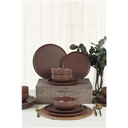 Keramika Mat Açık Taupe Nordic Yemek Takımı 18 Parça 6 Kişilik 958 X0001346900000000000000000