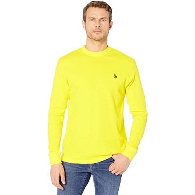 U.S. POLO ASSN. Long Sleeve Crew Neck Solid Thermal Shirt