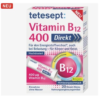 Vitamin B12 400 Direkt-Sticks 20 St, 36 g