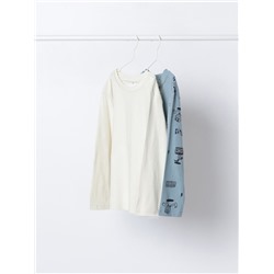 PACK OF 2 PLAIN AND PRINTED LONG SLEEVE T-SHIRTS