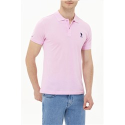 Erkek Açık Pembe Basic Polo Yaka Tişört