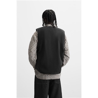 CHALECO DENIM BOLSILLOS