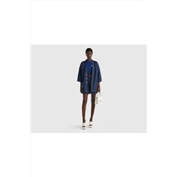 United Colors of Benetton Kadın Mix Kimona Denim Ceket 123P22CLDW00S-905