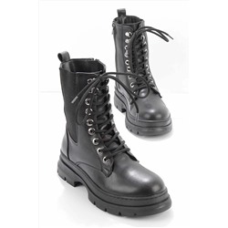Bambi Siyah Kadın Bot & Bootie K02652100509