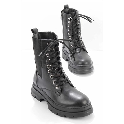 Bambi Siyah Kadın Bot & Bootie K02652100509