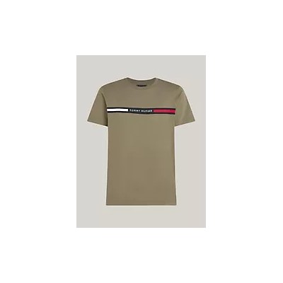 Tommy Ribbed Inset Logo T-Shirt