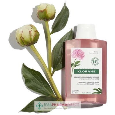 Klorane Pivoine Shampooing Apaisant - Cuir Chevelu Sensible 200 ml