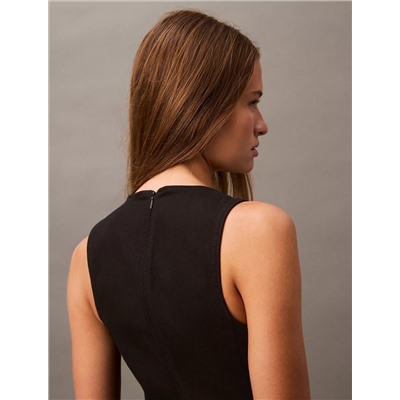 Sculpt Midi Denim Dress