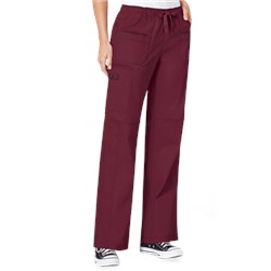WonderWink WonderFLEX Faith Women's 4-Pocket STRETCH Cotton Rich Boot Cut Scrub Pants