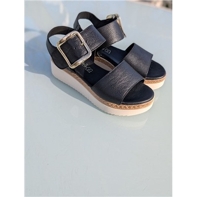 КОМБО испанские босоножки S44AC+итальянская сумка AB.ZAPATOS PELLE · 2704 Negro АКЦИЯ
