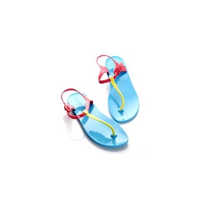 Сандалии Zhoelala Candy (голубой+желтый+фуксия)/ Zhoelala Candy (blue+yellow+magenta)