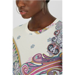 Camiseta manga corta paisley