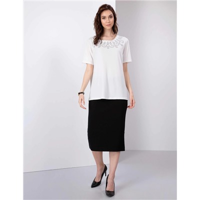 Ekru Comfort Fit Bluz