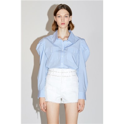 Camisa de rayas Celeste y blanco