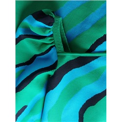 Bluse mit abstraktem Print