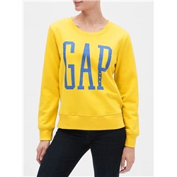 Metallic Logo Pullover Sweater