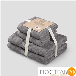 ESTIA МАРТОС св-сер К-т полотенец 50х80-2/70х130-2, 100% хлопок, 500 г/м2