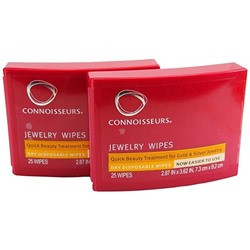 Connoisseurs Jewelry Dry Disposable Wipes 25 Count (2 Pack) Салфетки для чистки ювелирных изделий