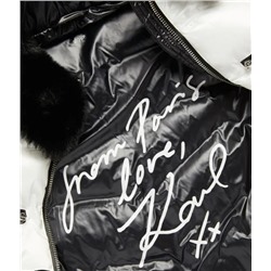 Karl Lagerfeld Paris Faux Fur Collar Puffer Jacket