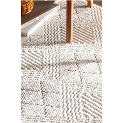 Clavier Saçaklı Halı - Kemik - 155x225 cm