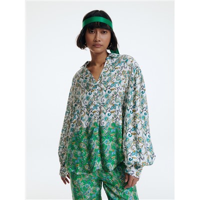 Basic-Bluse aus Viskose