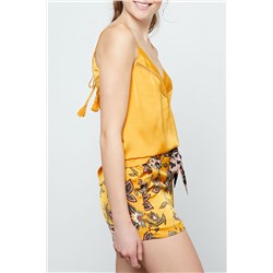 Top lencero Coco Mostaza y ocre