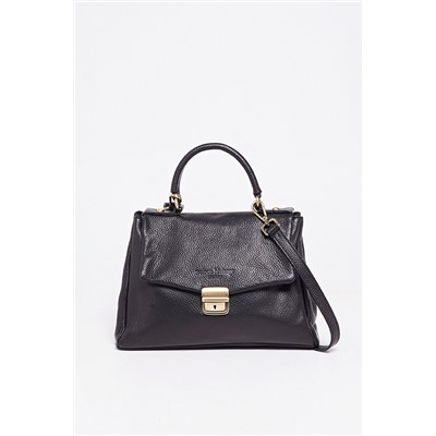 Bolso de piel Mbagi mini Negro