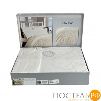 Постельное белье Karven жаккард евро Damask Cream
