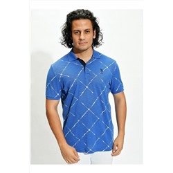 U.S. Polo Assn. Erkek Mavi Kısa Kollu Polo Yaka Tişört G081SZ011.000.1193873
