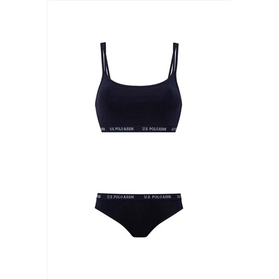 U.S. Polo Assn. Kadın Lacivert Büstiyer-Slip Takım VOEM65004