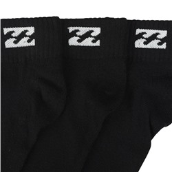 Billabong Unisex Quarter Socken 3 Paar schwarz BG-20 QUARTER