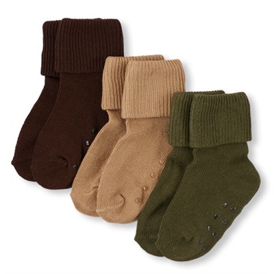 Unisex Baby And Toddler Basic Triple Roll Socks 3-Pack