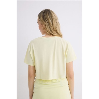 Camiseta 100% algodón amarillo