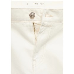 Jeans rectos parches flores