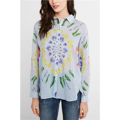 Camisa pinceladas étnica