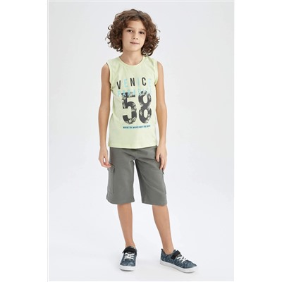 Erkek Çocuk Regular Fit Esnek Belli Kargo Cepli Roller