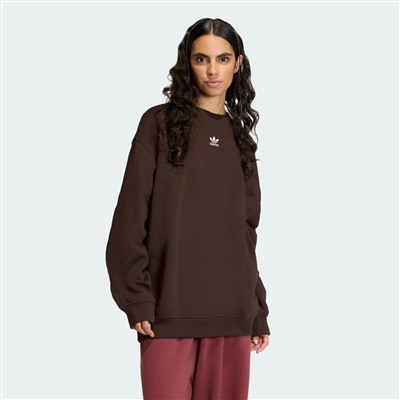 ADIDAS ESSENTIALS FLEECE LONG OVERSIZED CREW SWEATSHIRT