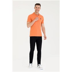 Erkek Kiremit Basic Polo Yaka Tişört