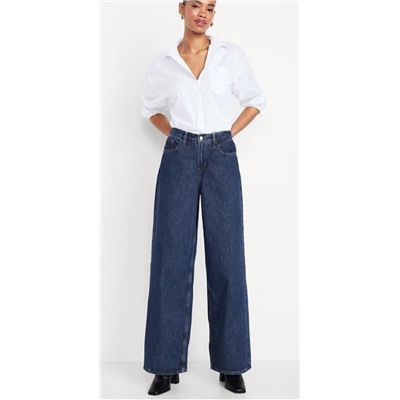 Mid-Rise Wow Baggy Wide-Leg Jeans