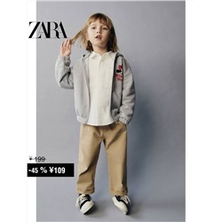 ZAR*A - детская утепленная толстовка Состав: 80% хлопок, 20% полиэстер
