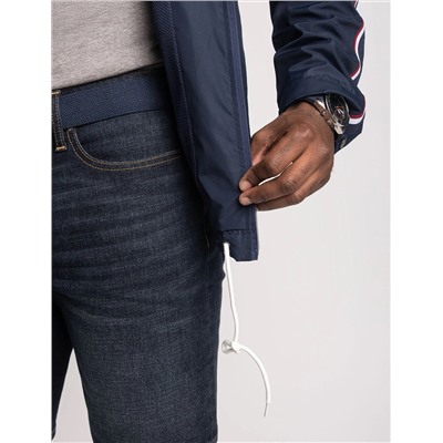 SIGNATURE STRIPE STOW HOOD JACKET