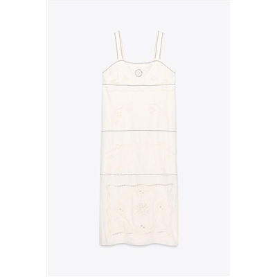 ZW COLLECTION EMBROIDERED STITCHED DRESS