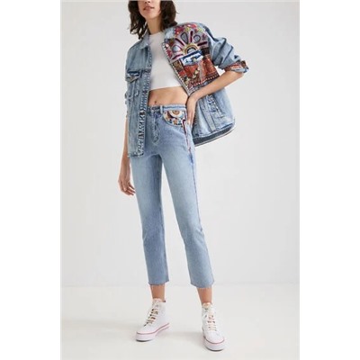 Vaquero Straight cropped cenefas