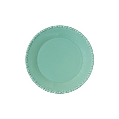 Тарелка закусочная, 19 см, фарфор P, зелено-голубая, Бусины, Tiffany, 62488